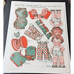 Dottie Darling’s Country Cousin Tommy Tucker Pet Paper Doll